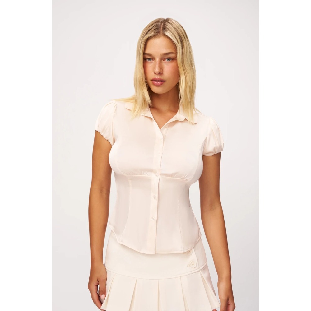 Danielle Guizio Top Liana Satin